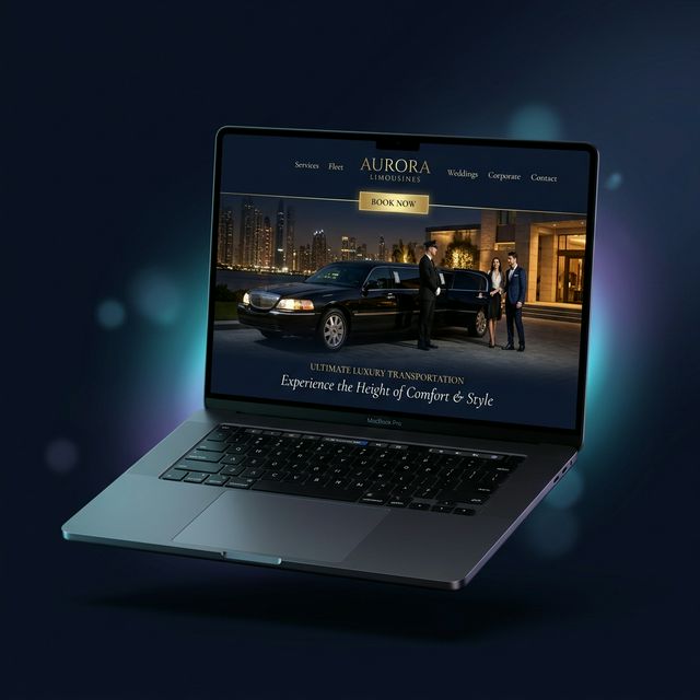 Premium website design mockup